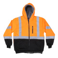 Lined Fleece Sweatshirts Mens Work Reflective Safety Jacket